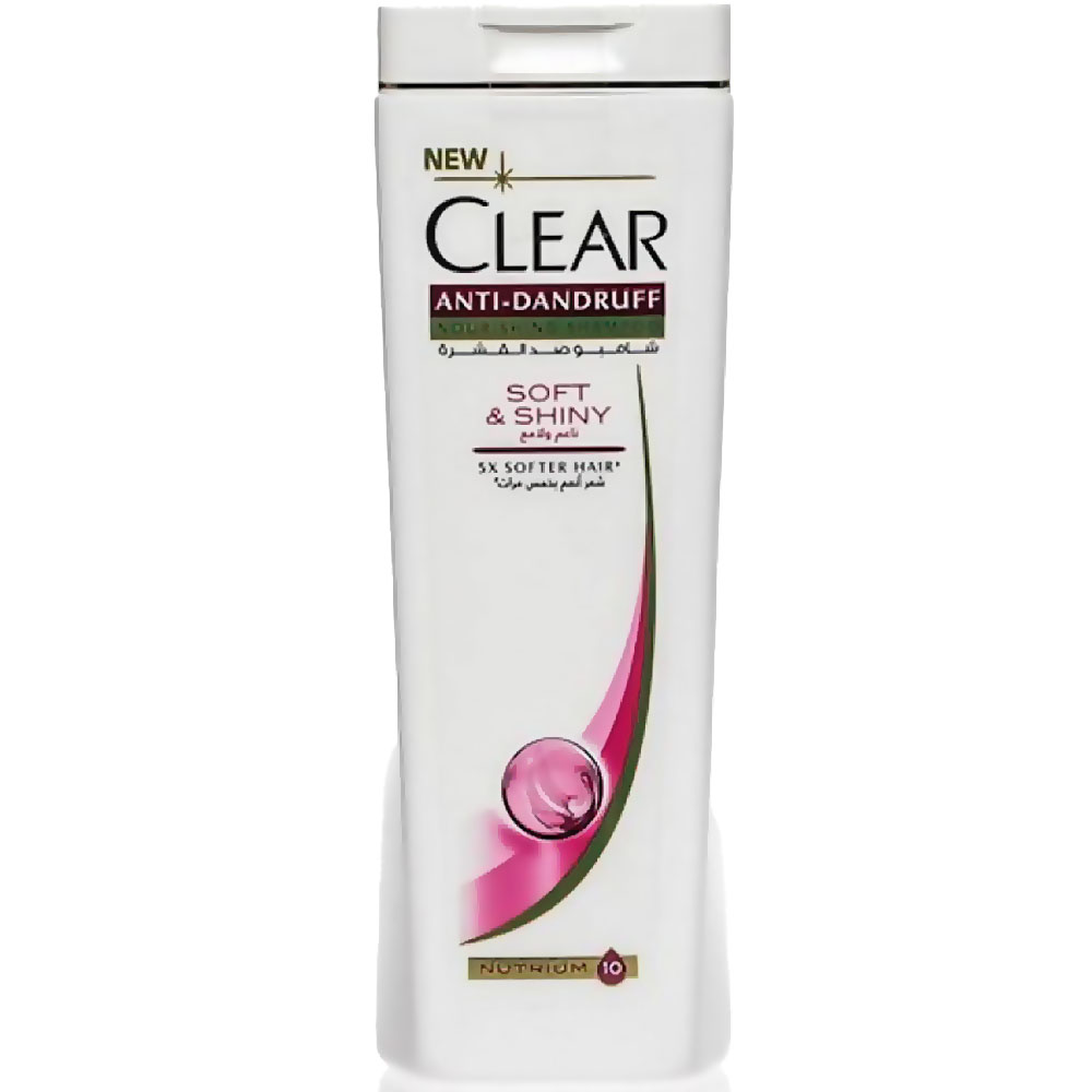 كلير شامبو - Clear Shampoo (Woman, 360ml, Soft And Shiny, discount 10E.L)
