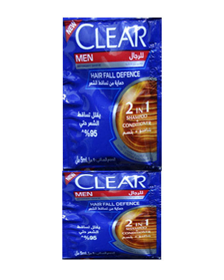 كلير شامبو - Clear Shampoo 5ml (رجالى, 5ml, ضد تساقط, بدون)