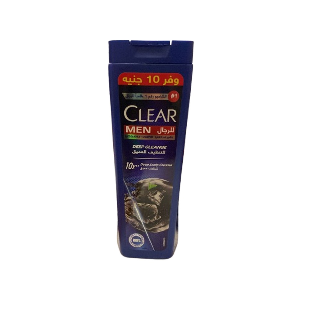 كلير شامبو رجالى تنظيف عميق وفر 10جنيه - Clear Shampoo Men Deep Cleanse Save 10EGP (180ml)