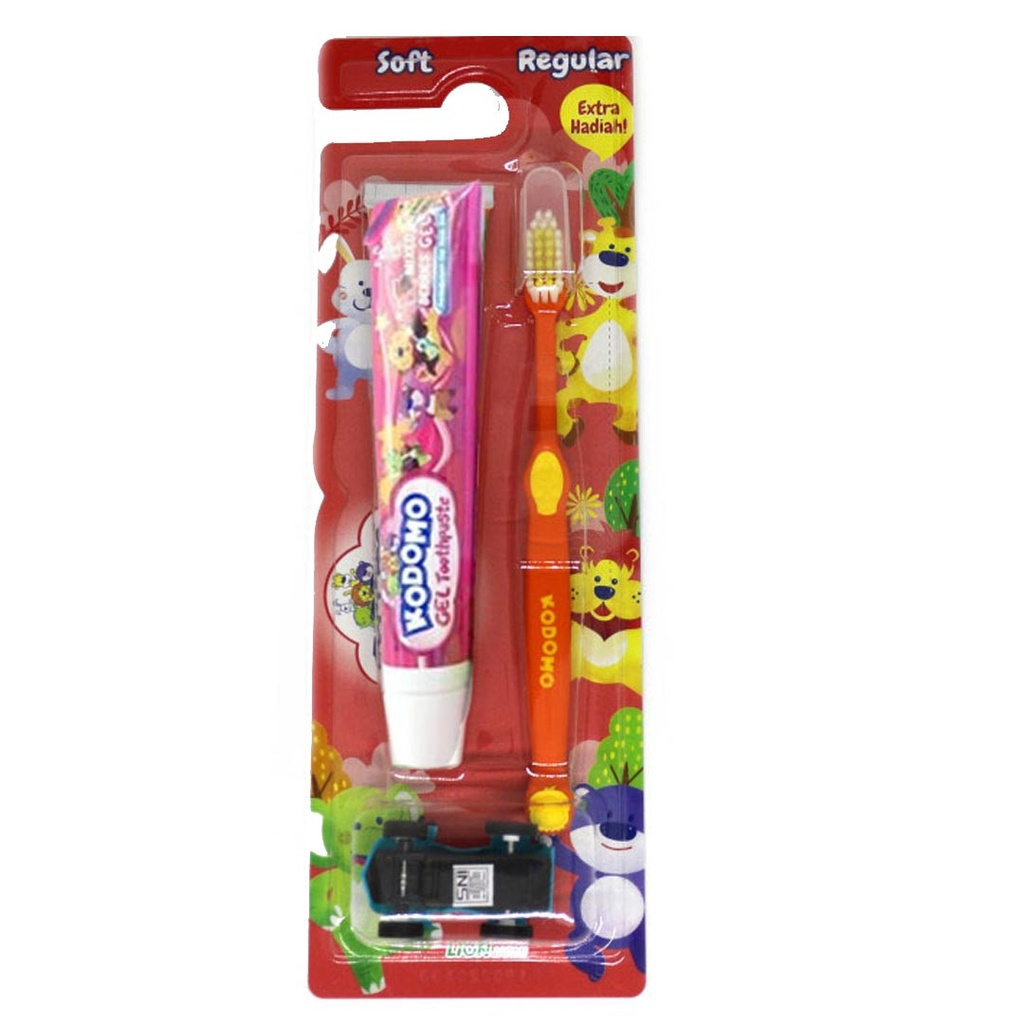 كودومو معجون اطفال - Kodomo Kids paste (45g, توت مشكل, +فرشة&لعبة)