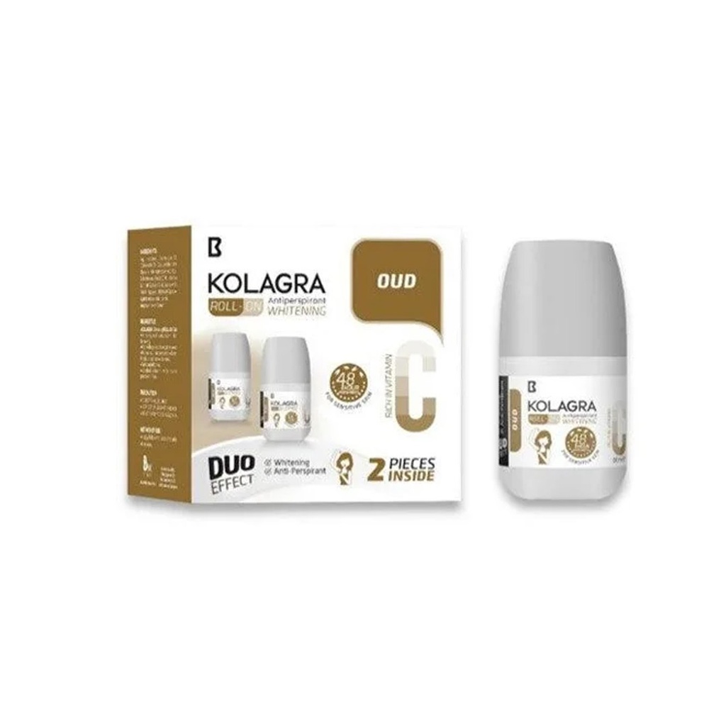 كولاجرا رول اون 2قطعة - Kolagra Roll On 2PCS (60ml, Oud)