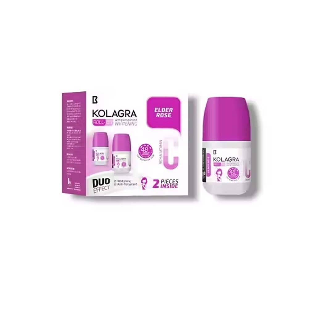 كولاجرا رول اون 2قطعة - Kolagra Roll On 2PCS (60ml, اليدر روز)