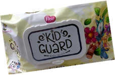 كيد جارد مناديل - Kid Guard Wipes (chamomile, without, 120PC)