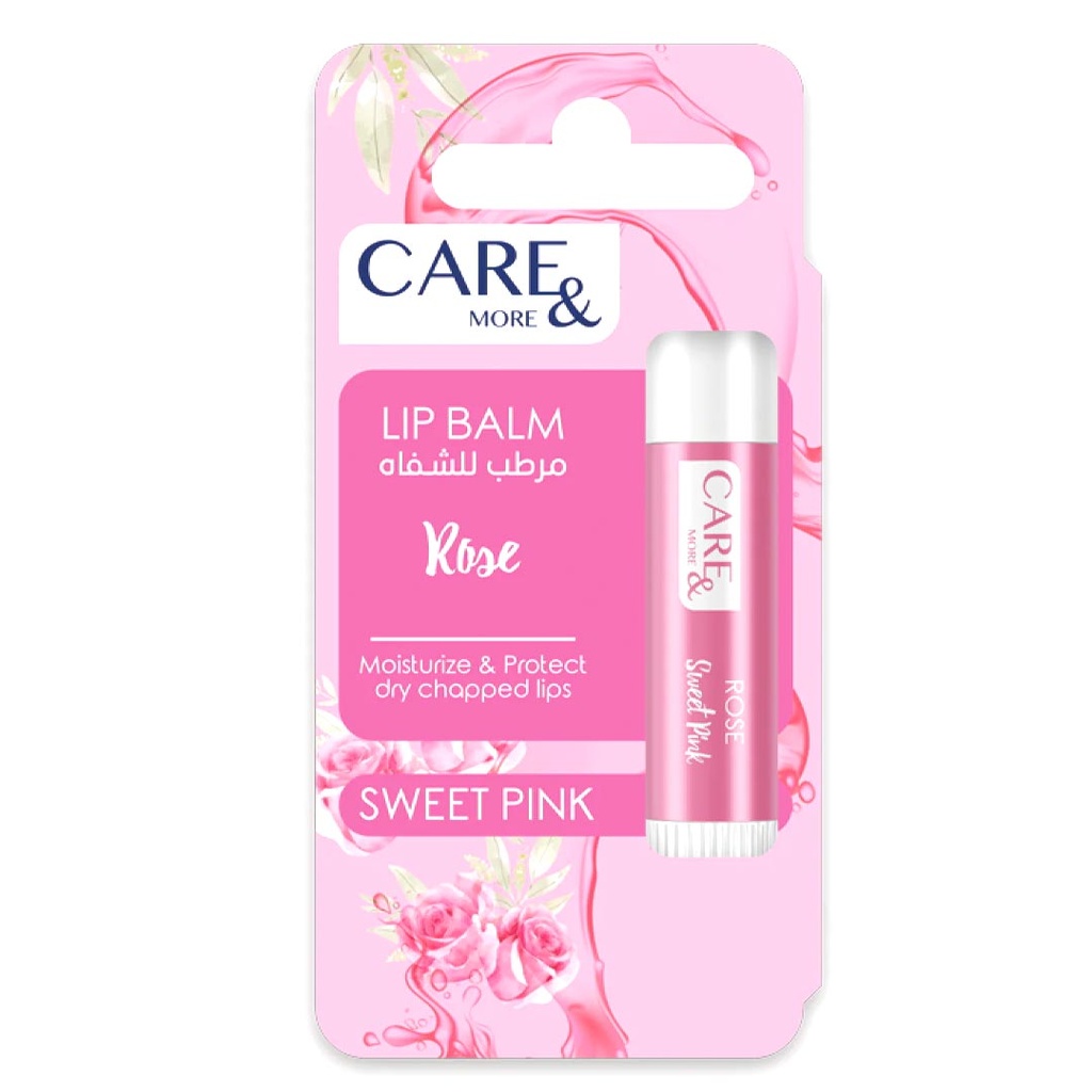 كير اند مور مرطب شفاه - Care & More Lip Care (4g, ورد)