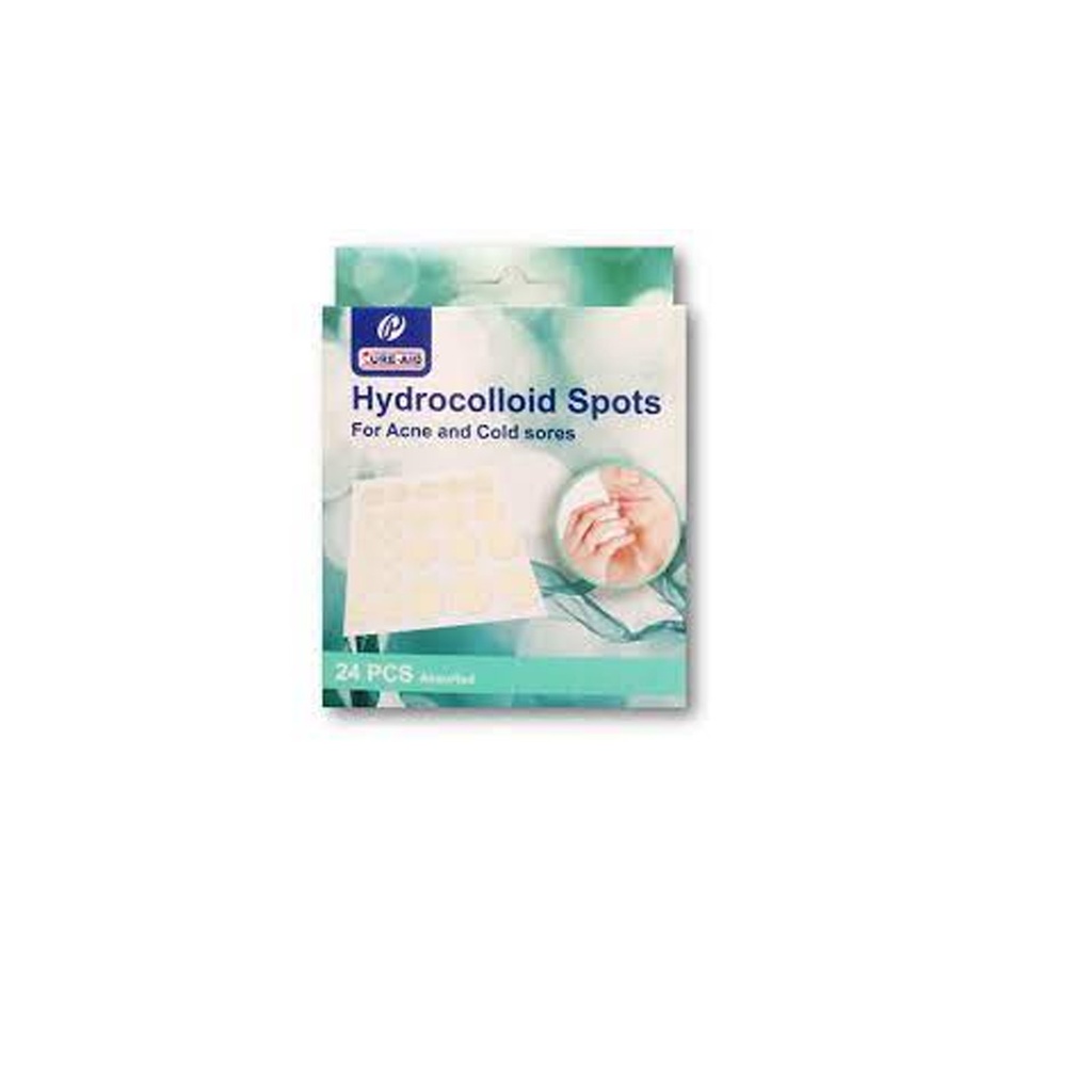 كيور ايد لاصقة للحبوب - Cure-Aid hydrocolloid Spots 24Pcs (24PC)