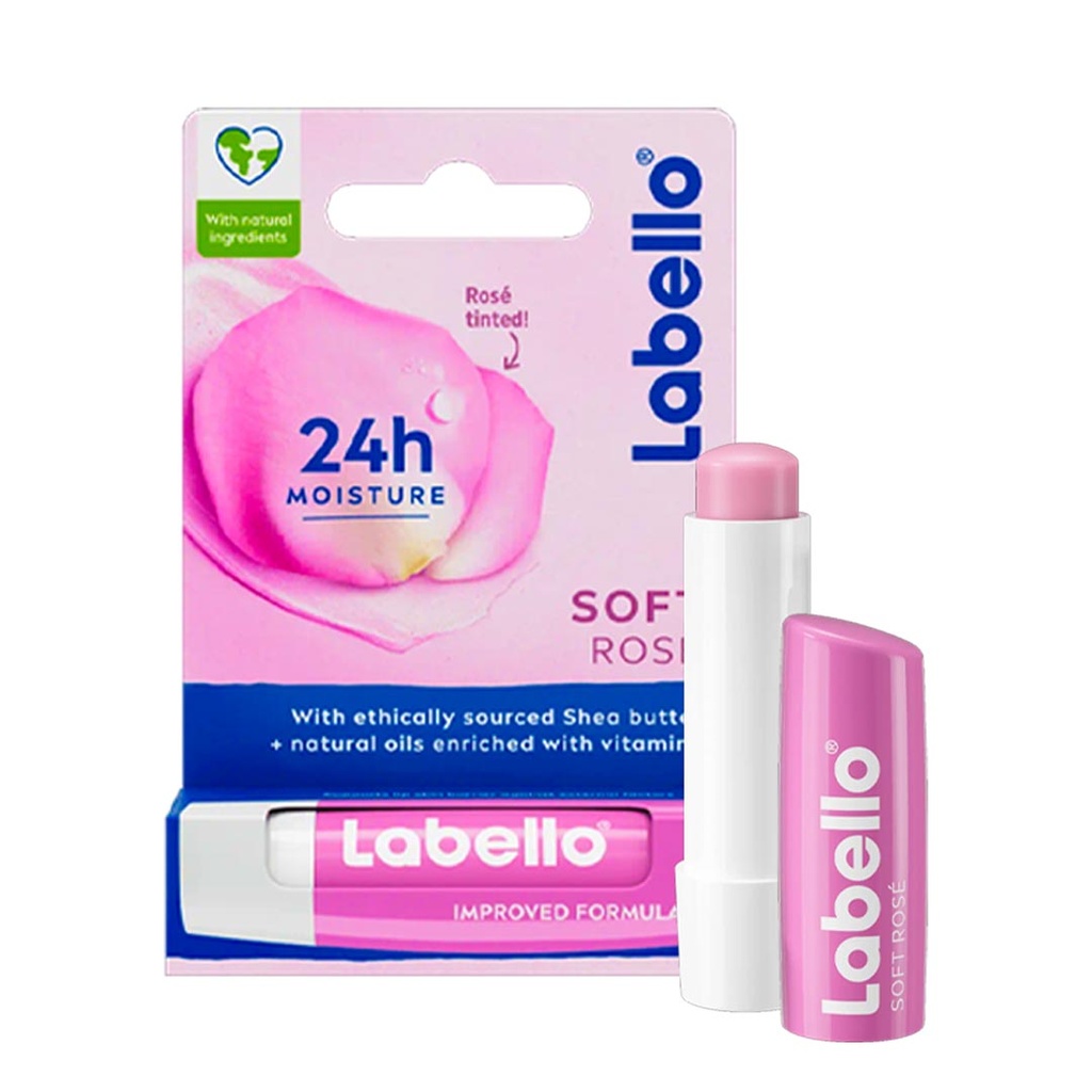 لابيلو مرطب شفاه - Labello Lip Care (4.8g, سوفت روز)