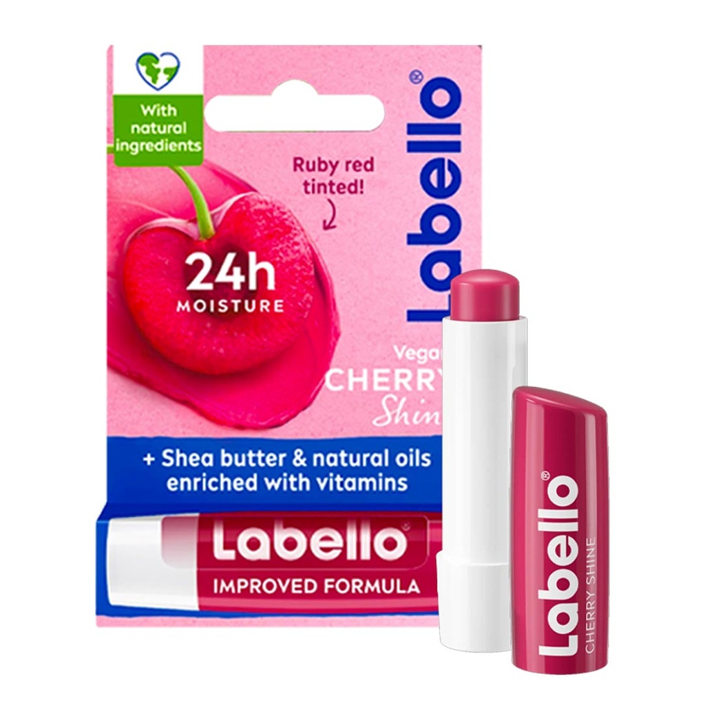 لابيلو مرطب شفاه - Labello Lip Care (4.8g, Cherry)