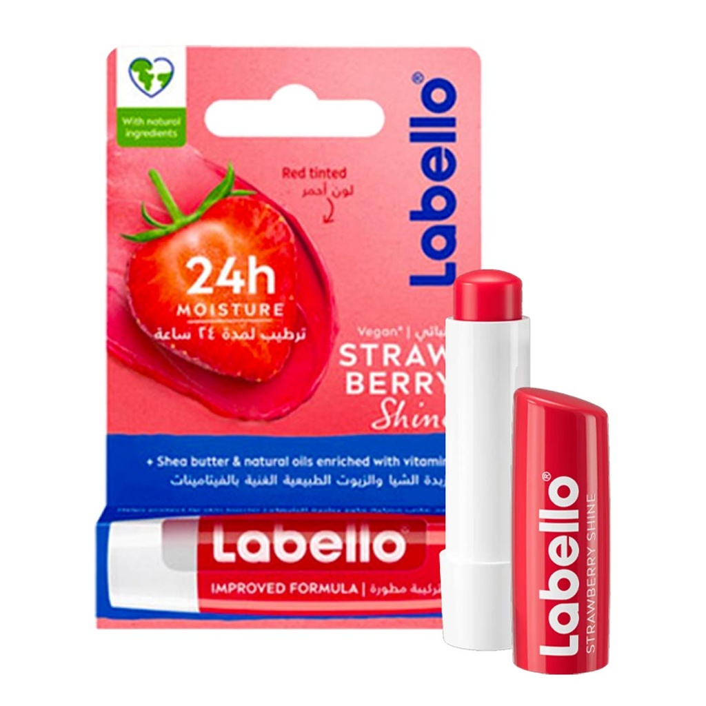 لابيلو مرطب شفاه - Labello Lip Care (4.8g, Strawbery)