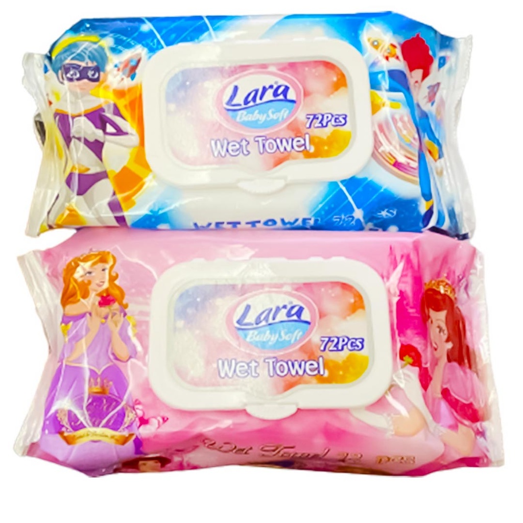 لارا مناديل اطفال - Lara Wipes Kids (72PC)