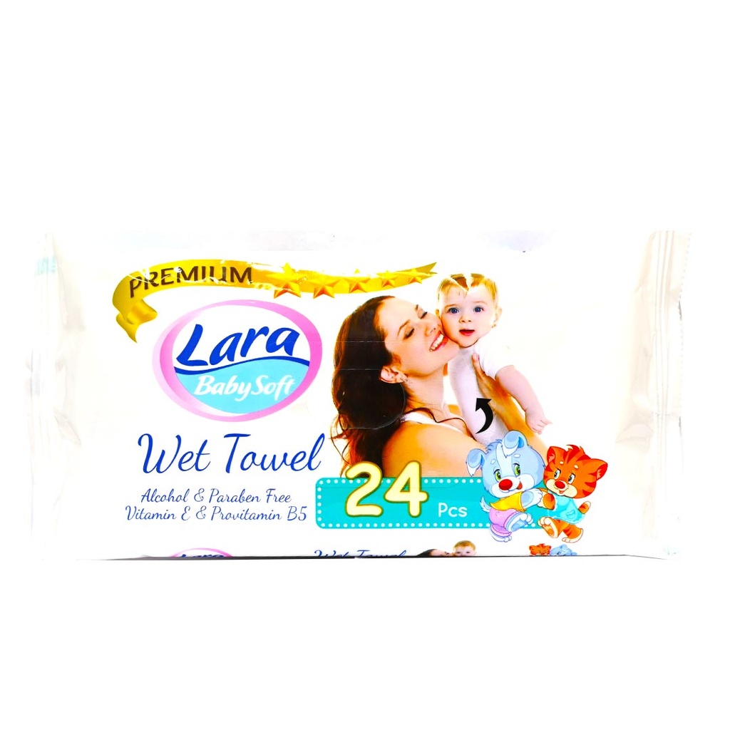 لارا بيبى مناديل بريميم - Lara Baby Wipes Premium (24PC)