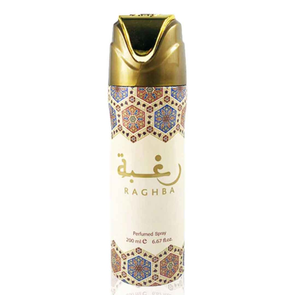 لطافة سبراى - Lattafa Spray (Unisex, 200ml, Raghba)