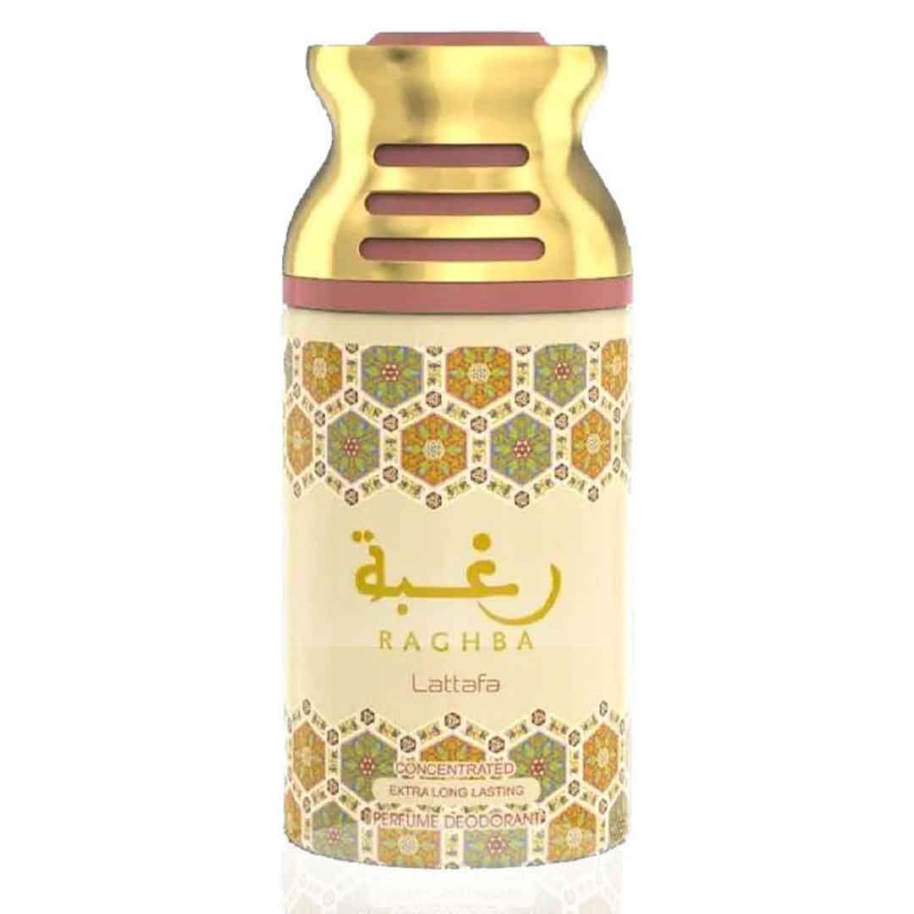 لطافة سبراى - Lattafa Spray (Unisex, 250ml, Raghba)
