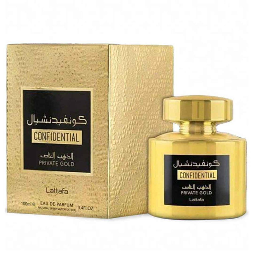 لطافة كونفيدنشيال الذهب الخاص - Lattafa Confidential Private Gold (100ml)