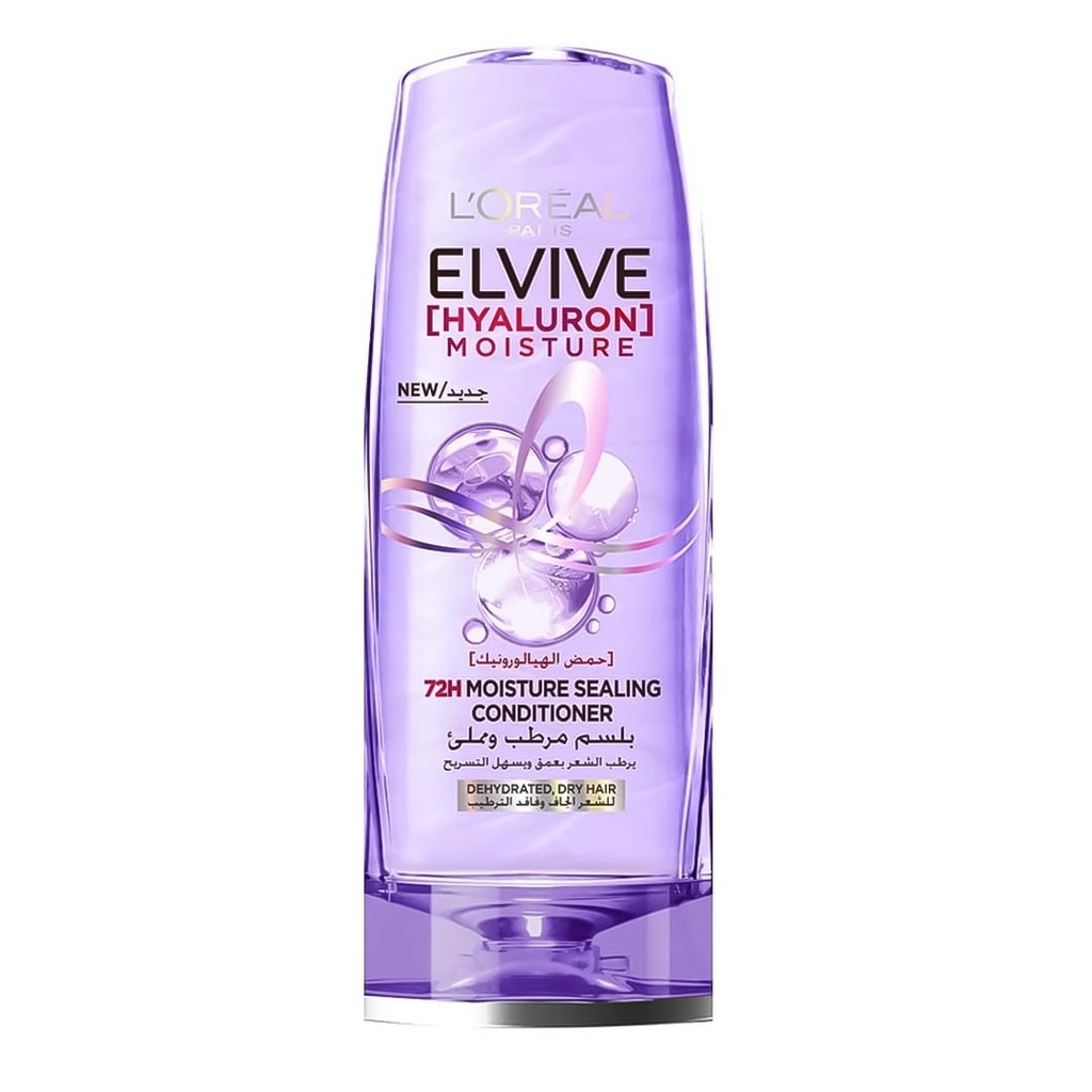 لوريال الفيف بلسم - Loreal Elvive Conditioner (200ml, حمض الهيالورونيك, بدون)