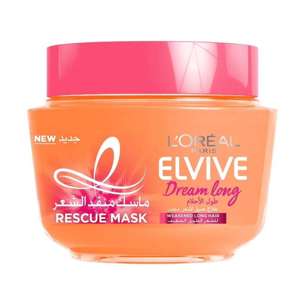 لوريال الفيف حمام كريم - Loreal Elvive Hair Mask (300ml, طول الاحلام, بدون)
