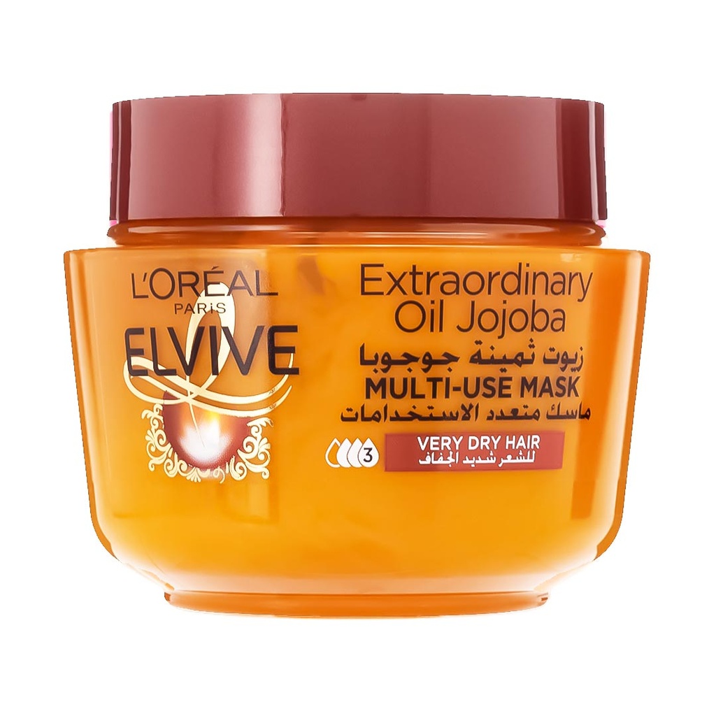 لوريال الفيف حمام كريم - Loreal Elvive Hair Mask (300ml, شديد الجفاف, بدون)