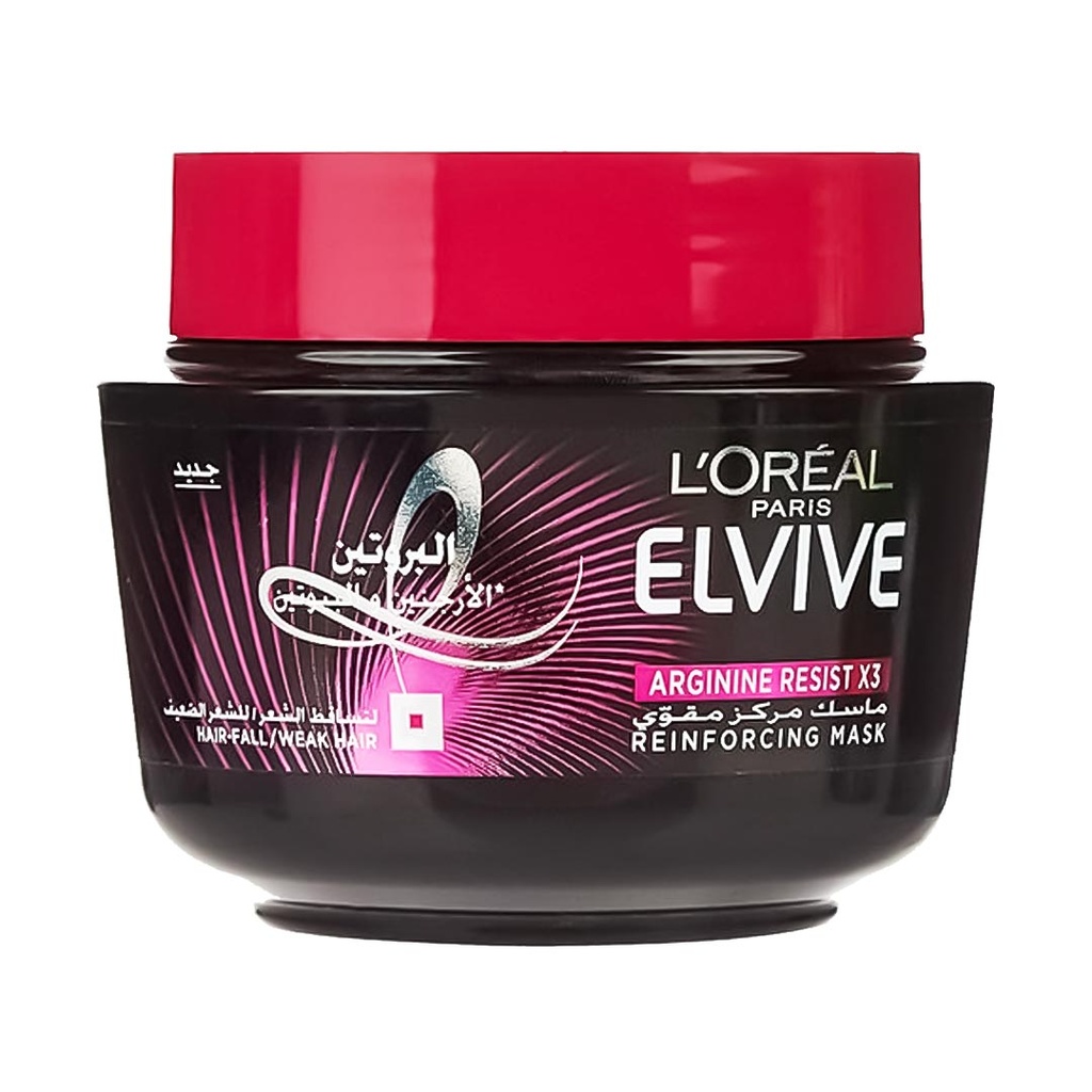 لوريال الفيف حمام كريم - Loreal Elvive Hair Mask (300ml, تساقط, بدون)