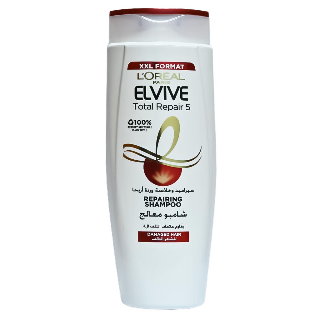 لوريال الفيف شامبو - Loreal Elvive Shampoo (600ml, معالج, بدون)