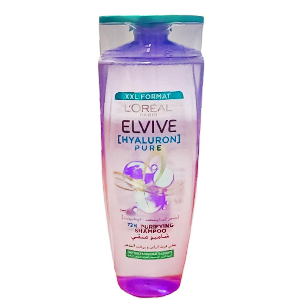لوريال الفيف شامبو حمض الساليسيليك&الهيالورونيك - Loreal Elvive Shampoo Salicylic&Hyaluronic Acids (400ml)