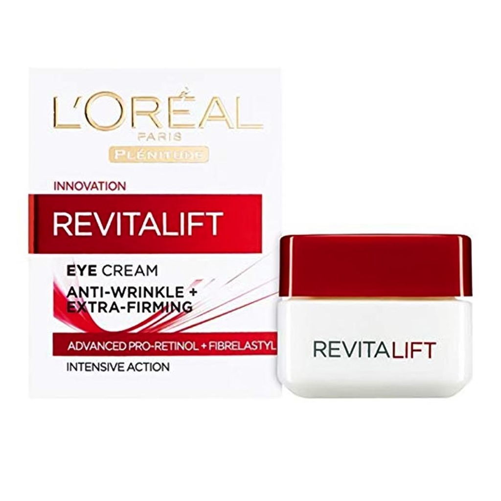 لوريال ريفايتاليفت - Loreal Revitalift (كريم عين, طول اليوم, 15ml, فيبريلاسيتيل, بدون)