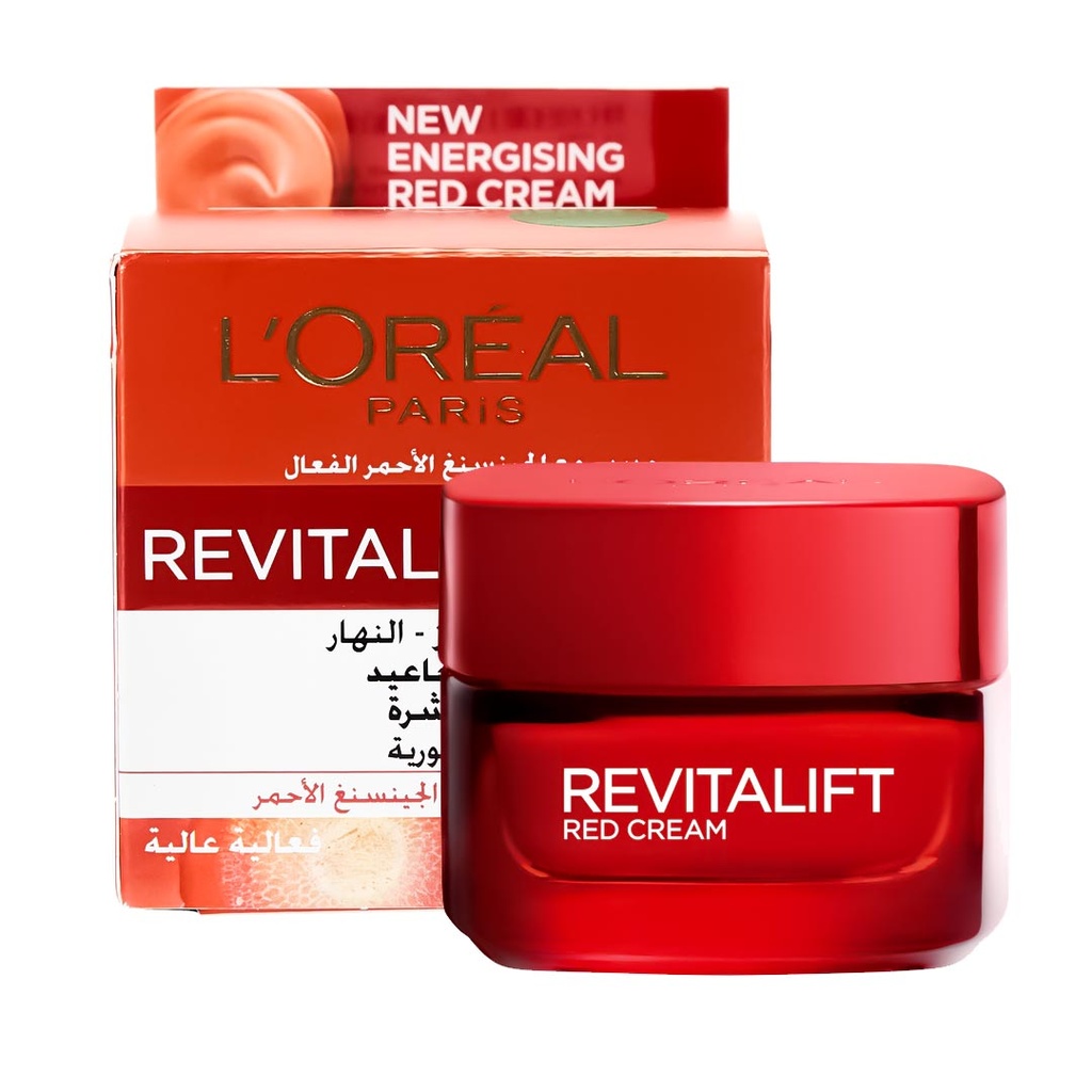لوريال ريفايتاليفت - Loreal Revitalift (كريم, نهار, 50ml, الجينسنغ الاحمر, بدون)