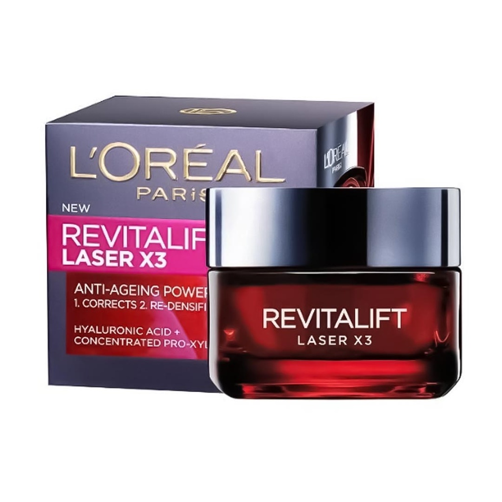 لوريال ريفايتاليفت - Loreal Revitalift (كريم, نهار, 50ml, ليزر X3, بدون)