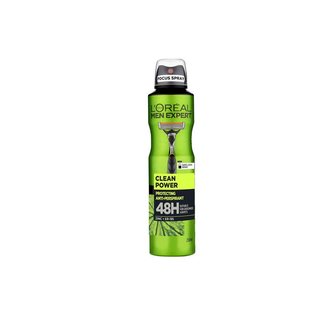 لوريال سبراى - Loreal Spray (رجالى, 250ml, كلين باور)