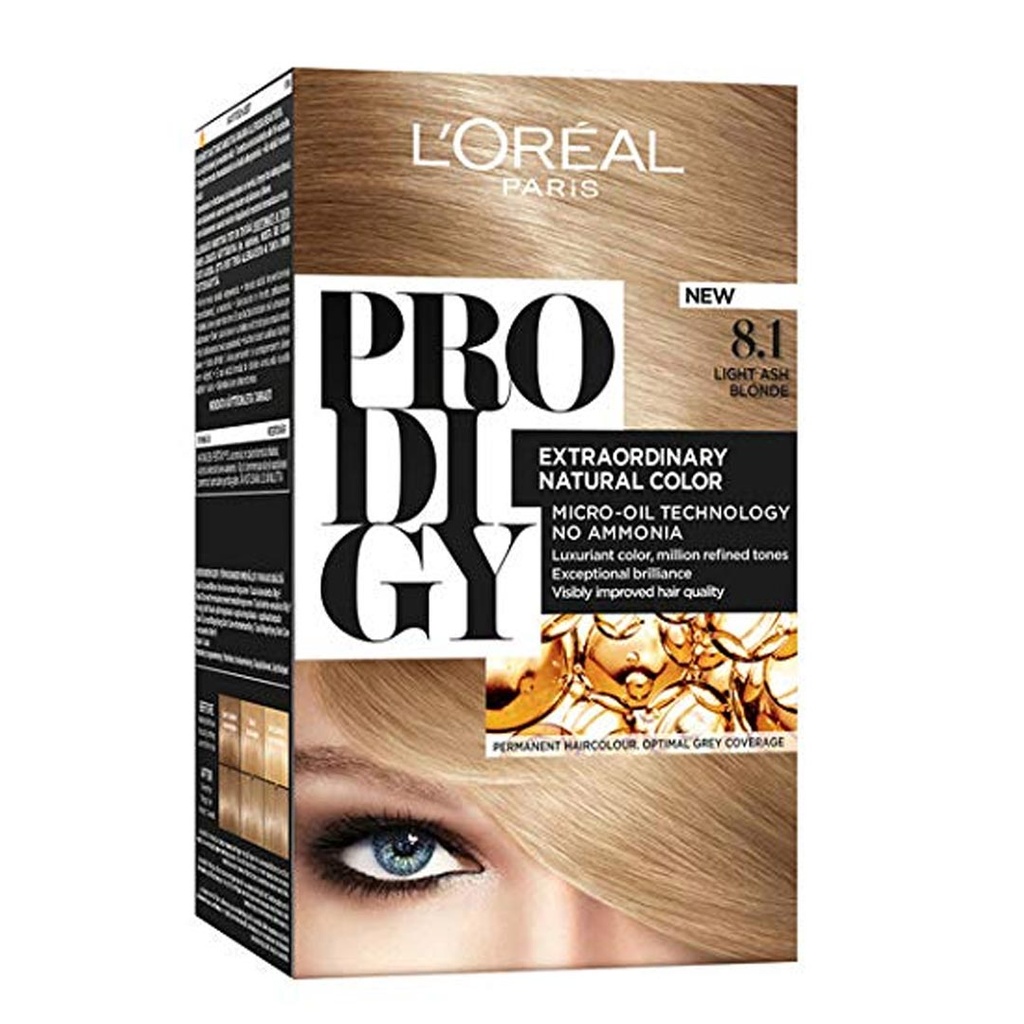 لوريال صبغة - Loreal Color (برودجى, 60g, بدون, اشقر رمادى فاتح 1-8)