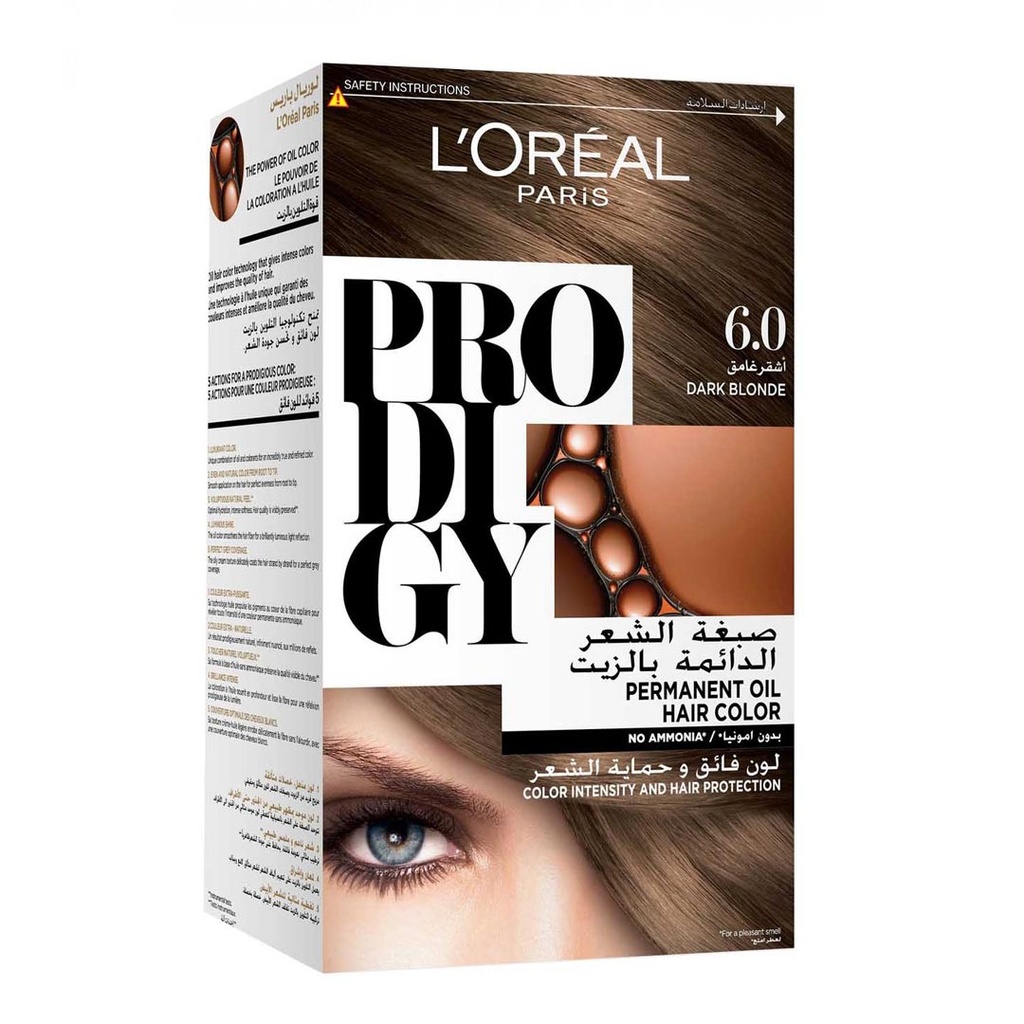 لوريال صبغة - Loreal Color (Prodigy, 60g, without, dark blonde 6-0)