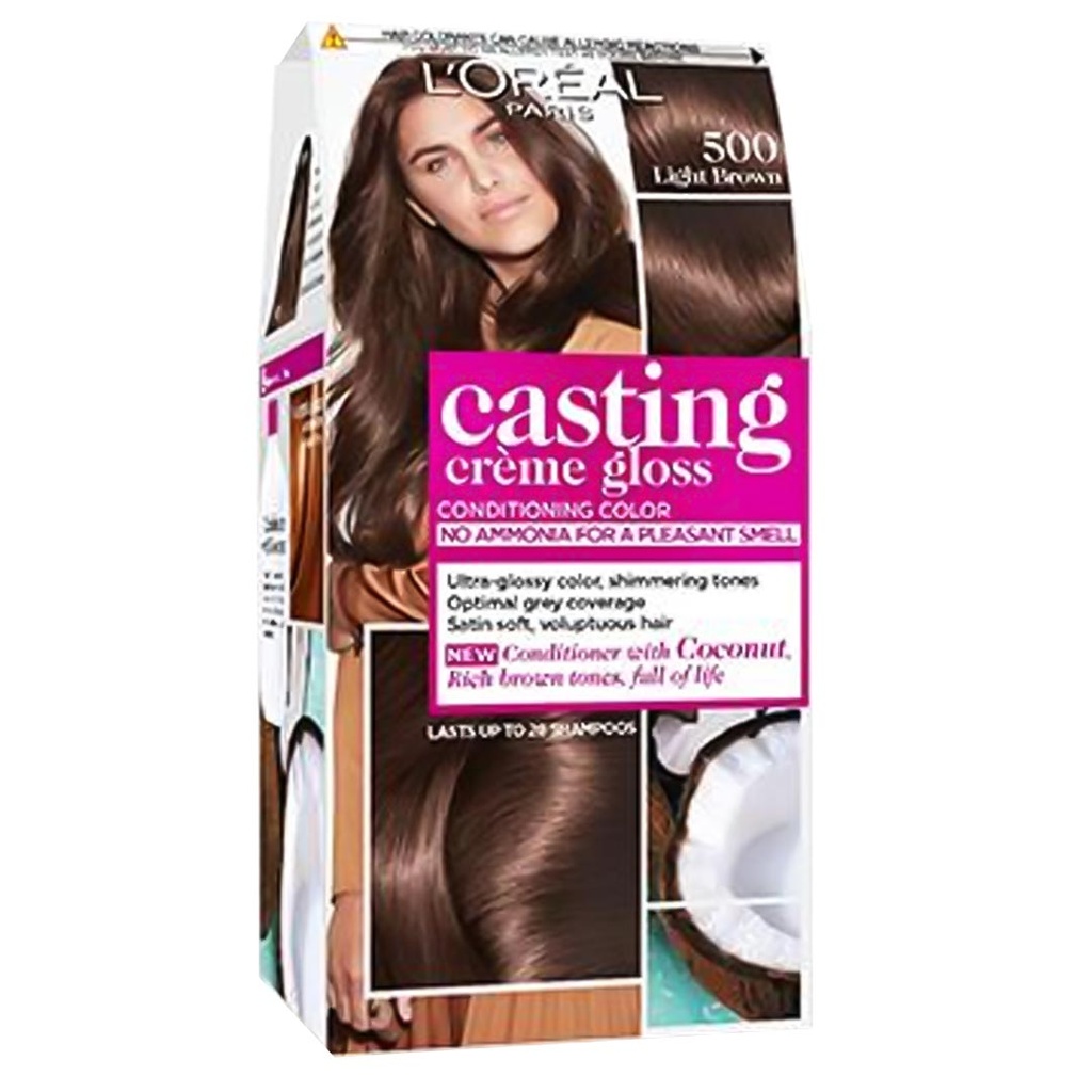لوريال صبغة - Loreal Color (كاستينج, 48ml, بدون, بنى فاتح 500)