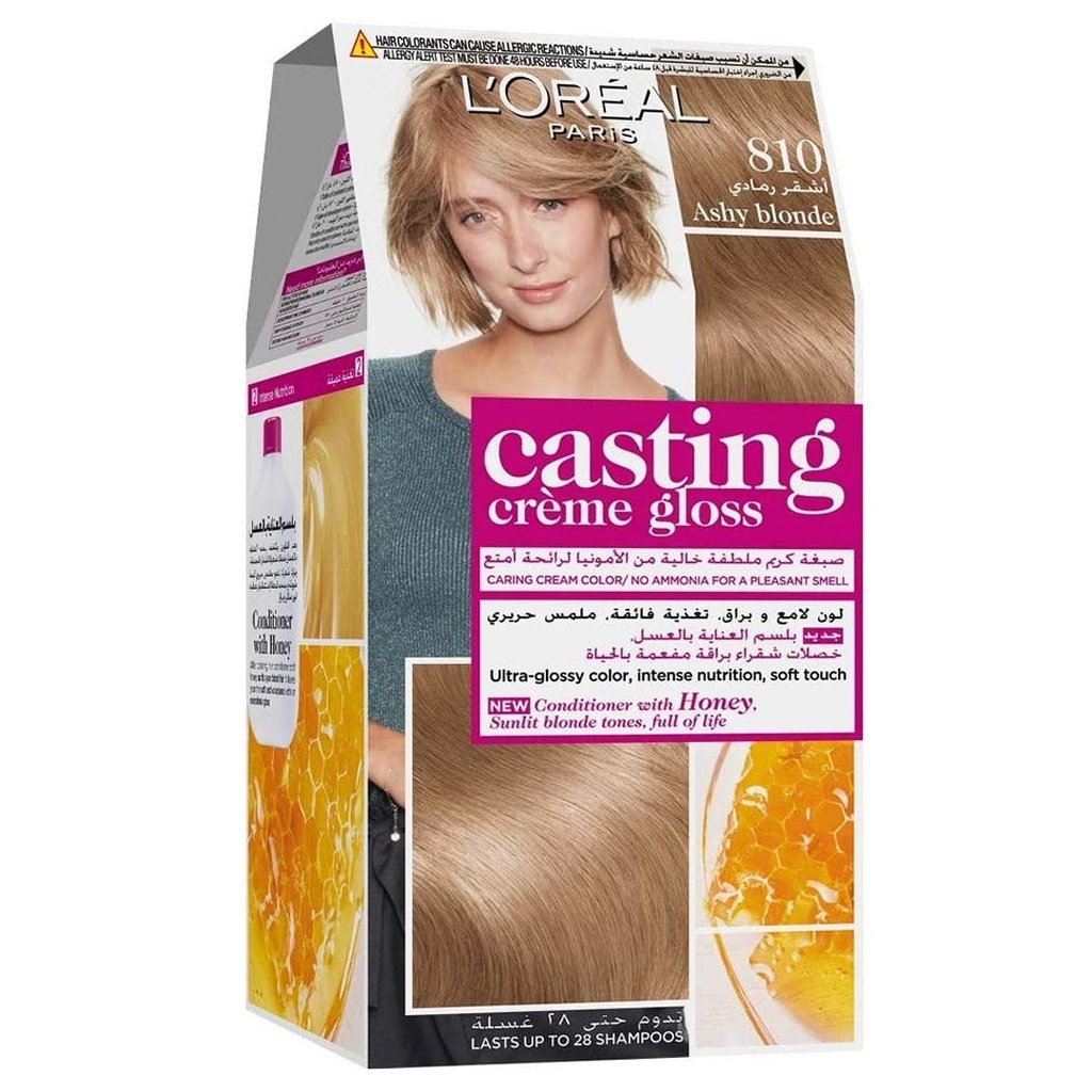 لوريال صبغة - Loreal Color (كاستينج, 48ml, بدون, اشقر رمادى 810)