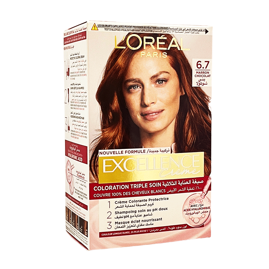 لوريال صبغة اكسيلنس 7-6 بنى شوكولا - Loreal Color Excellence 6-7 Chocolate Brown Offer 15% (بنى شوكولا 7-6)
