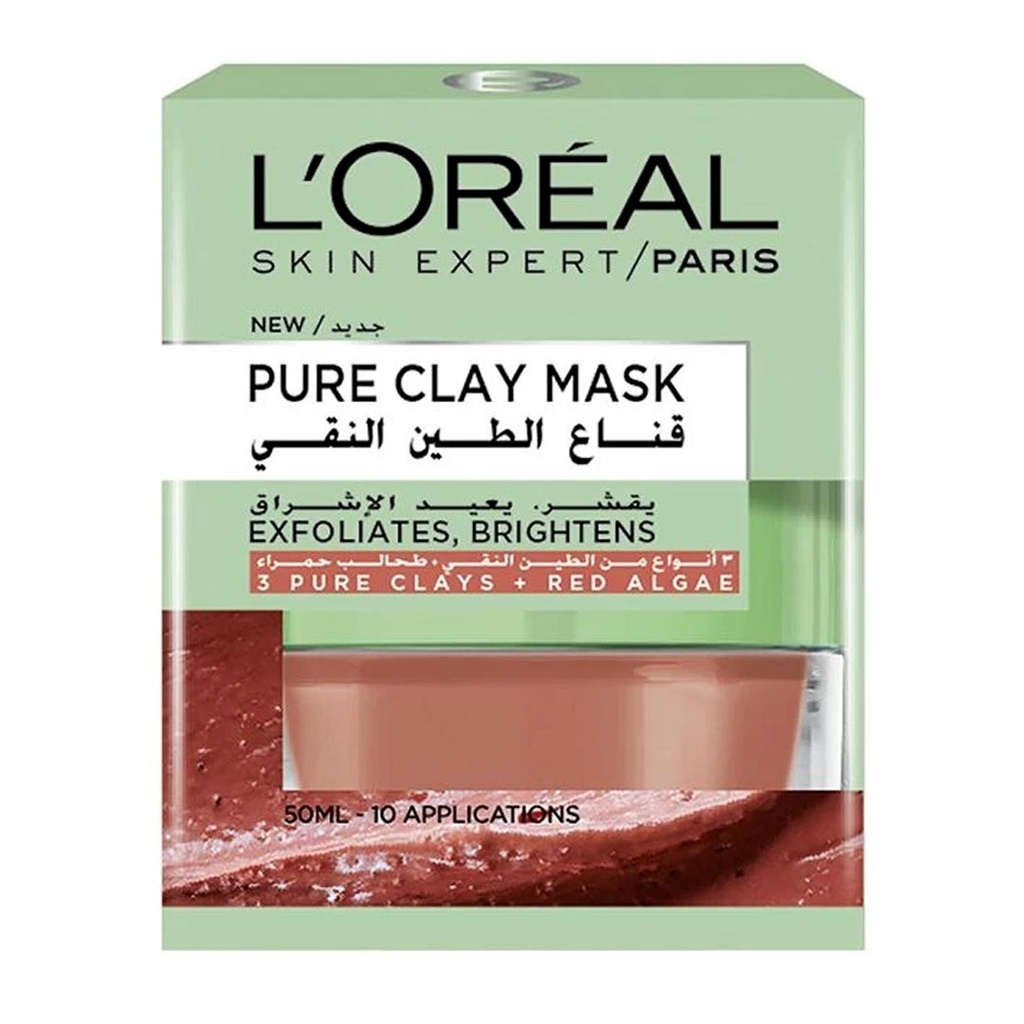 لوريال ماسك - Loreal Mask (ماسك, 50ml, طحالب حمراء)