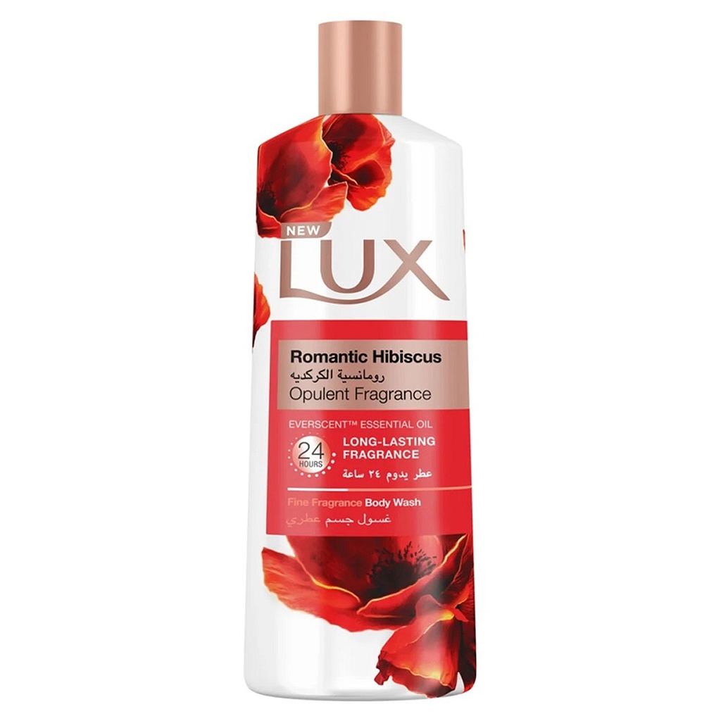 لوكس شاور - Lux Shower (500ml, رومانسية الكركديه, بدون)