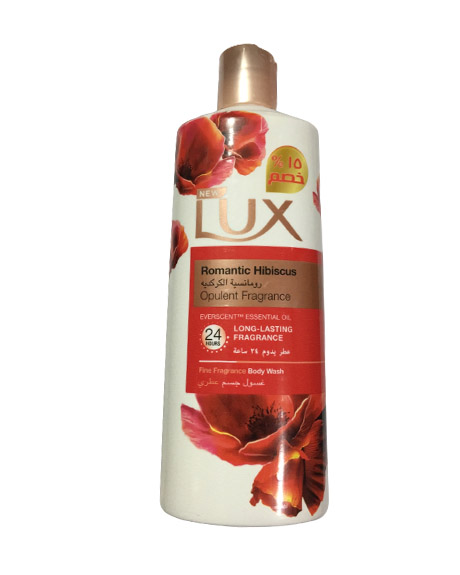لوكس شاور - Lux Shower (500ml, رومانسية الكركديه, خصم 15%)