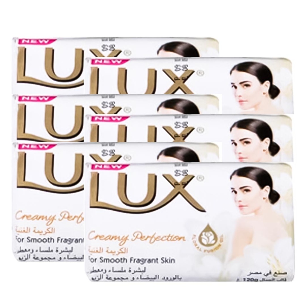 لوكس صابون - Lux Soap 120g 6Psc (120g, كريمة غنية, بدون)