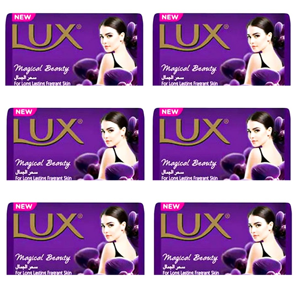 لوكس صابون - Lux Soap 120g 6Psc (120g, سحر الجمال, بدون)