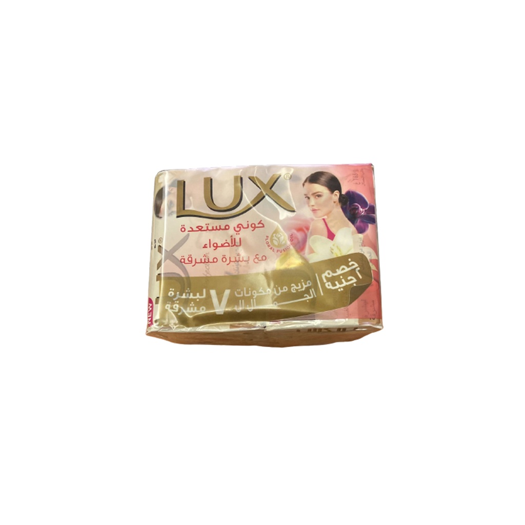لوكس صابون - Lux Soap 165g 4Psc (165g, كريمة غنية, خصم 2جنية)