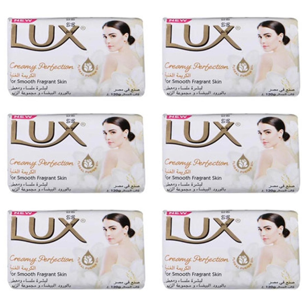لوكس صابون - Lux Soap 165g 6Psc (165g, كريمة غنية, بدون)
