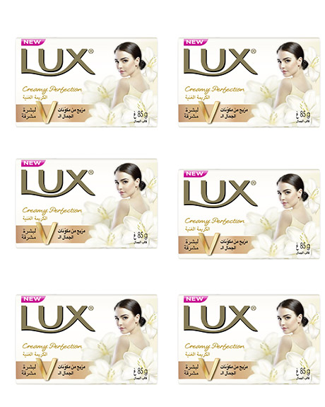 لوكس صابون - Lux Soap 85g 6Psc (85g, كريمة غنية, بدون)
