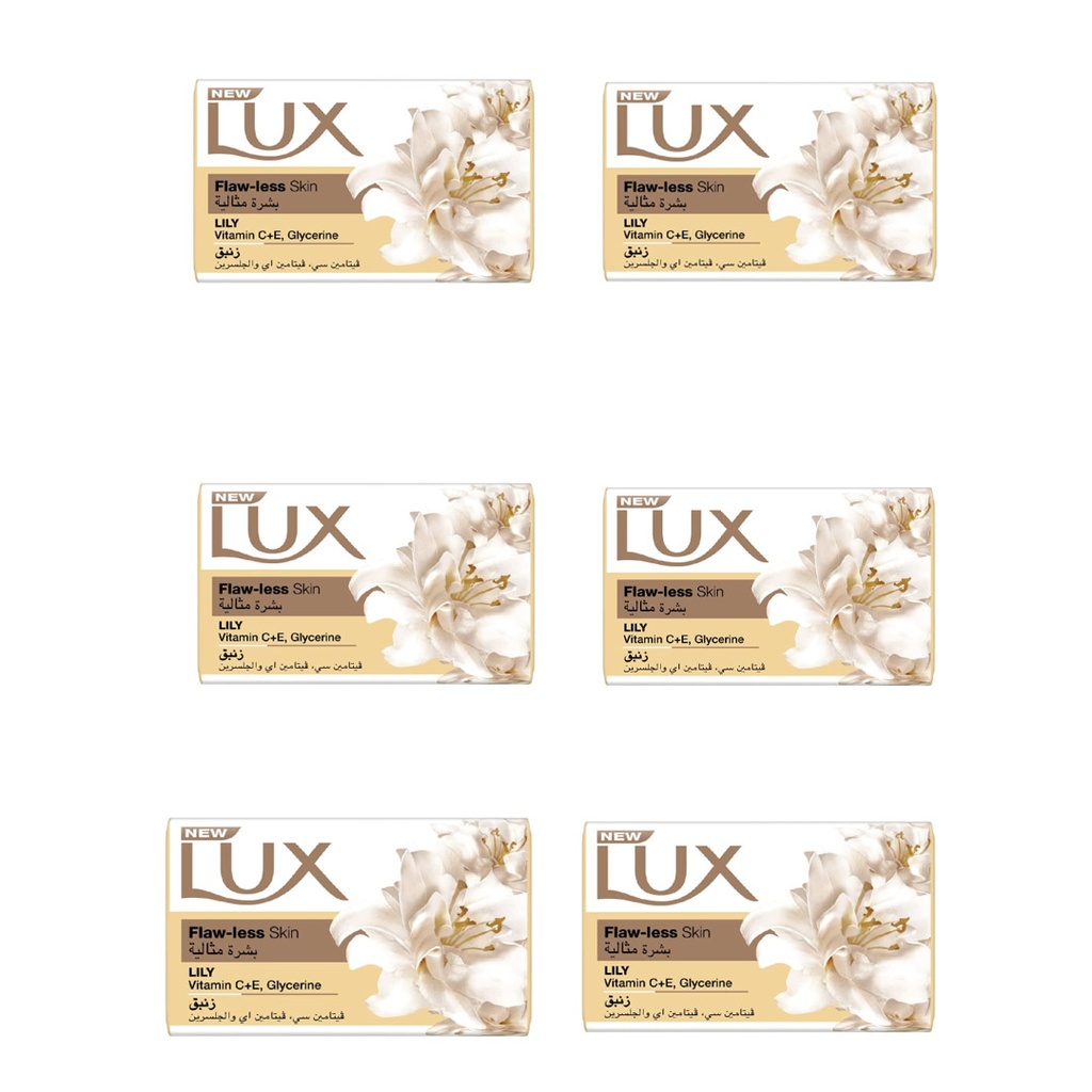 لوكس صابون بشرة مثالية - Lux Soup Flaw Less Skin 6Pcs (165g)