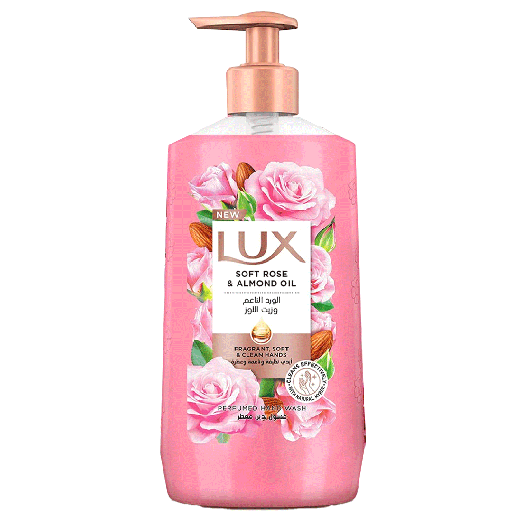 لوكس هاند ووش ورد ناعم و زيت لوز - Lux Hand Wash Soft Rose & Almond Oil
