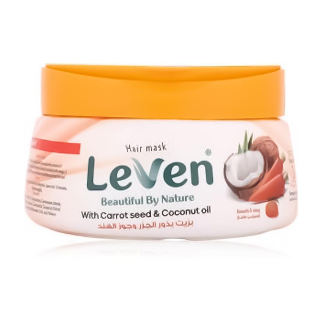 ليفين حمام كريم - Leven Hair Mask (800ml, جزر&جوز هند)