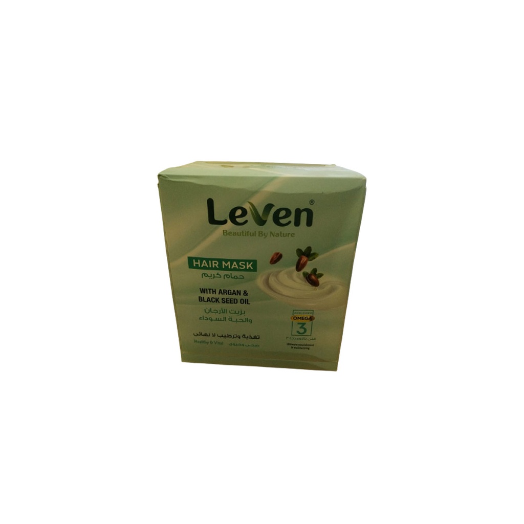 ليفين حمام كريم - Leven Hair Mask 35ml (35ml, ارجان&حبة بركة)
