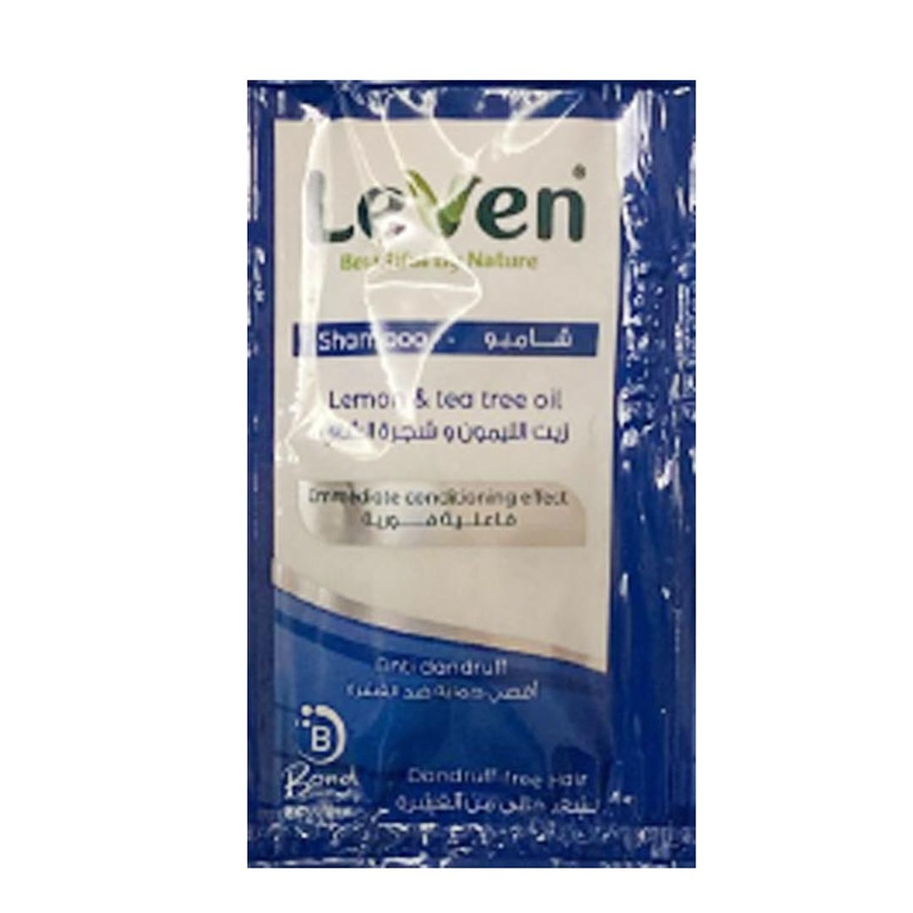 ليفين شامبو - Leven Shampoo (7ml, زيت الليمون&شجرة الشاى)
