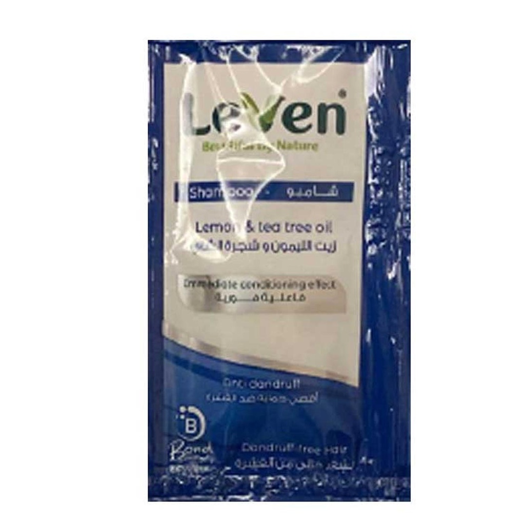 ليفين شامبو - Leven Shampoo 10ml (10ml, زيت الليمون&شجرة الشاى)