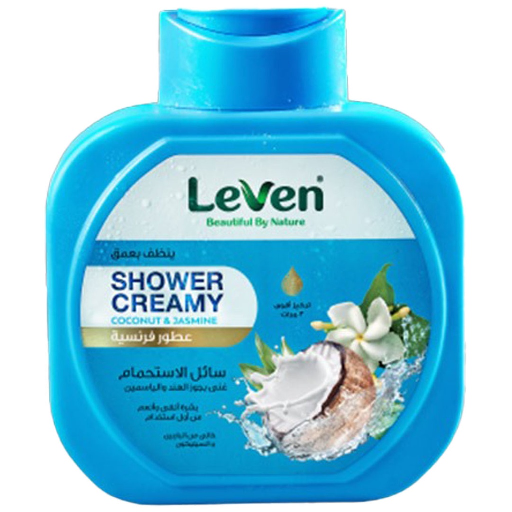 ليفين شاور كريمى - Leven Shower Creamy (750ml, جوزهند&ياسمين)