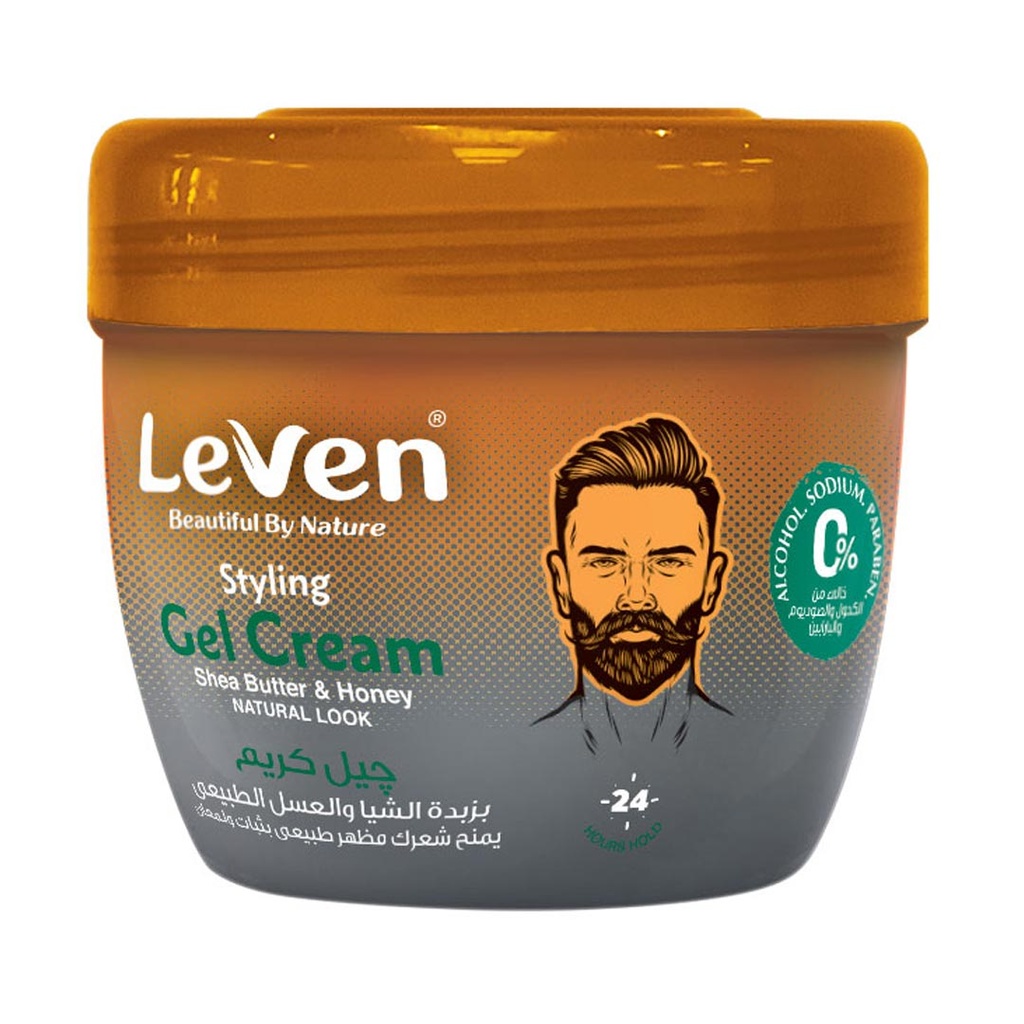 ليفين كريم جل - Leven Gel Cream (225ml, زبدة شيا&عسل)