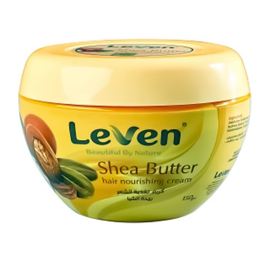 ليفين كريم شعر - Leven Hair Cream (150g, زبدة شيا)