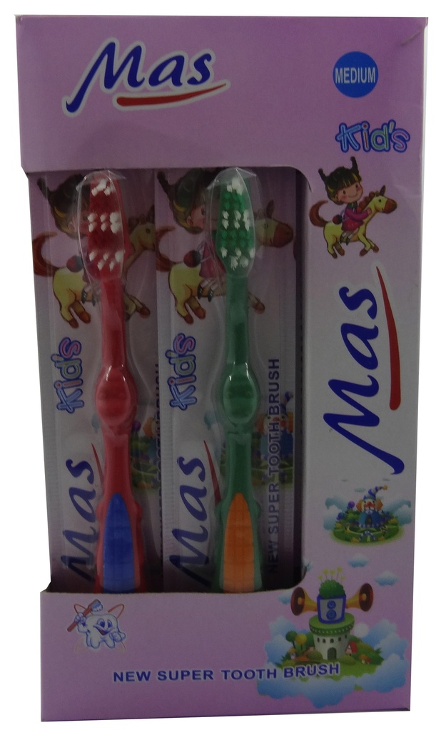 ماس فرشاة اسنان - Mas Tooth Brush (اطفال, No:L244, Med)